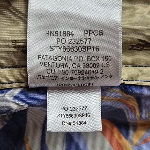 Patagonia Men's Hydropeak SP Boardshorts Tropical Flowers Birds of Paradise 40 - Picture 5 of 6